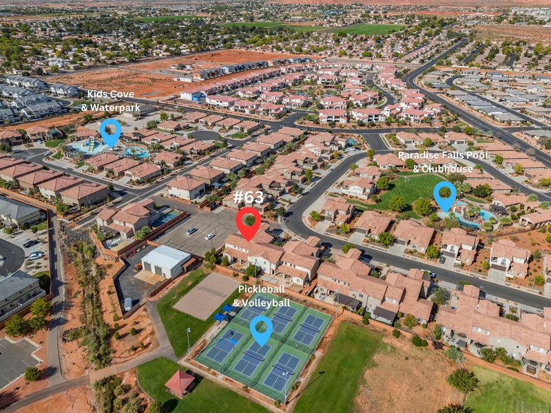 Community Aerial Photo with Amenities