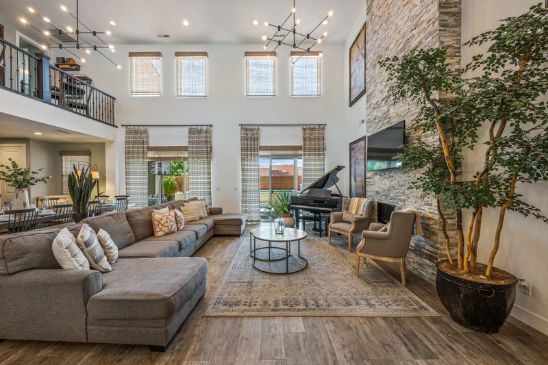 Main Floor Living Room with Piano