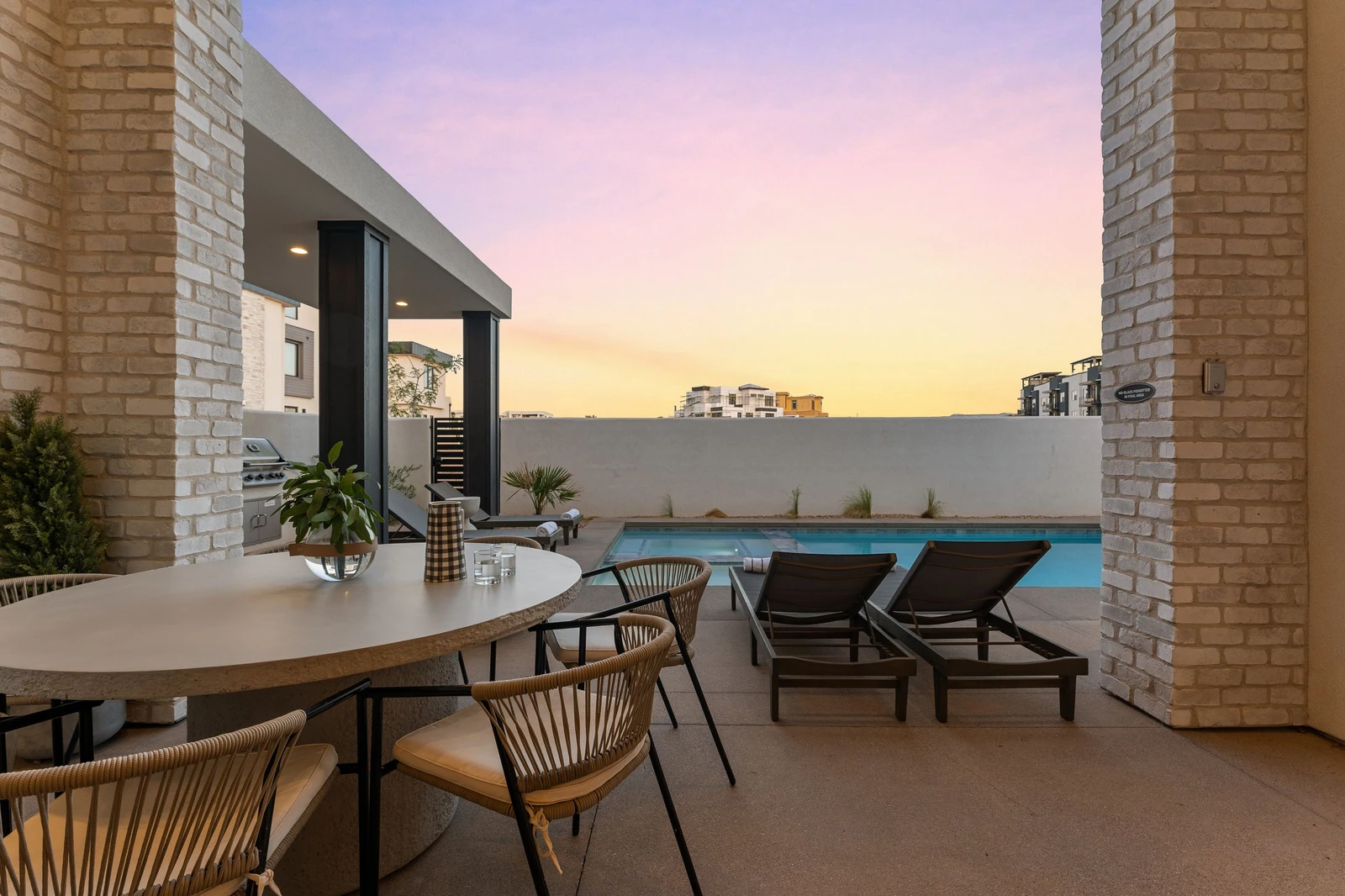 Pool at Sunset