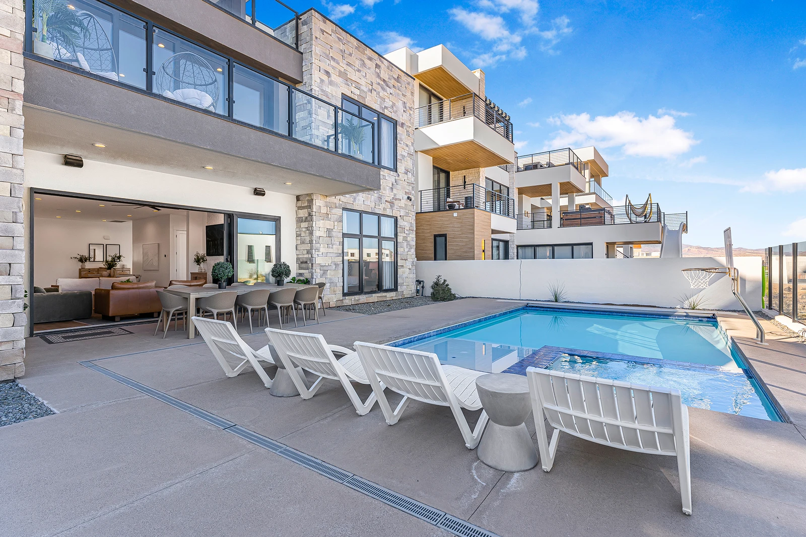 Private Pool and Hot Tub with Lagoon Front Beach Access