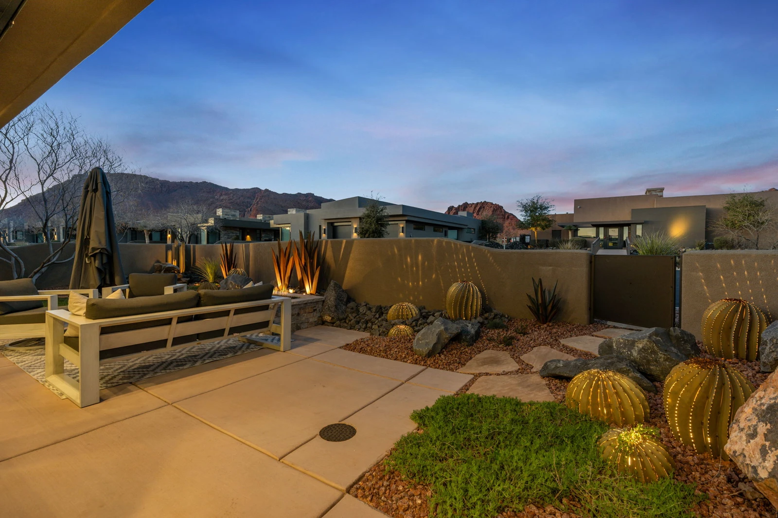Backyard at Dusk