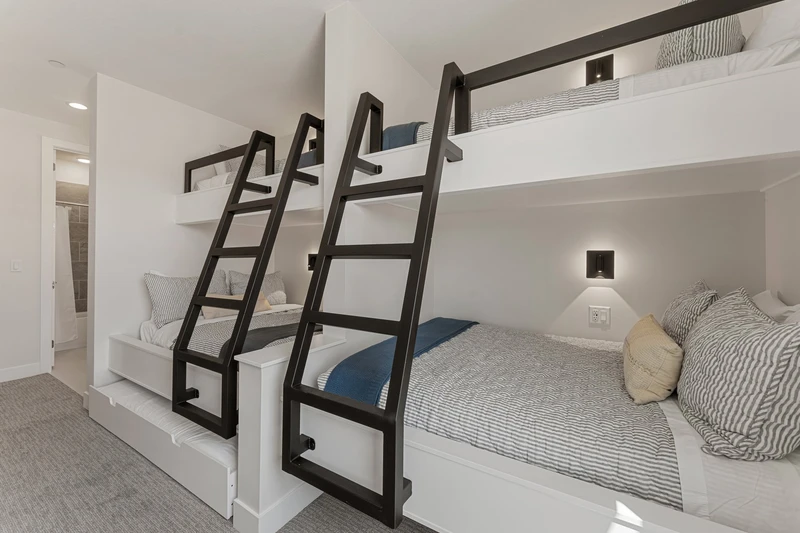 2 Twin/Double Bunks + Twin Trundle