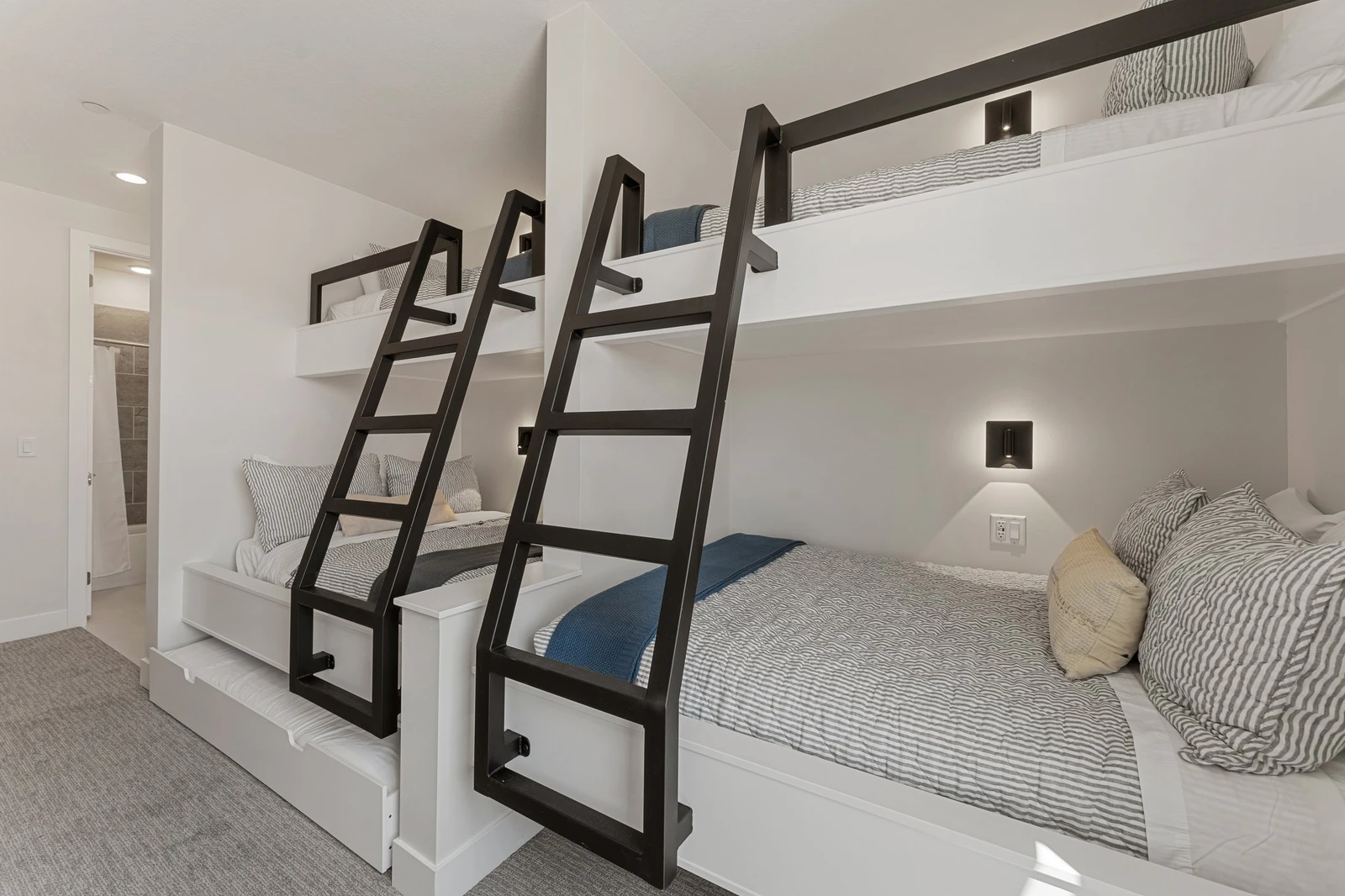 2 Twin/Double Bunks + Twin Trundle
