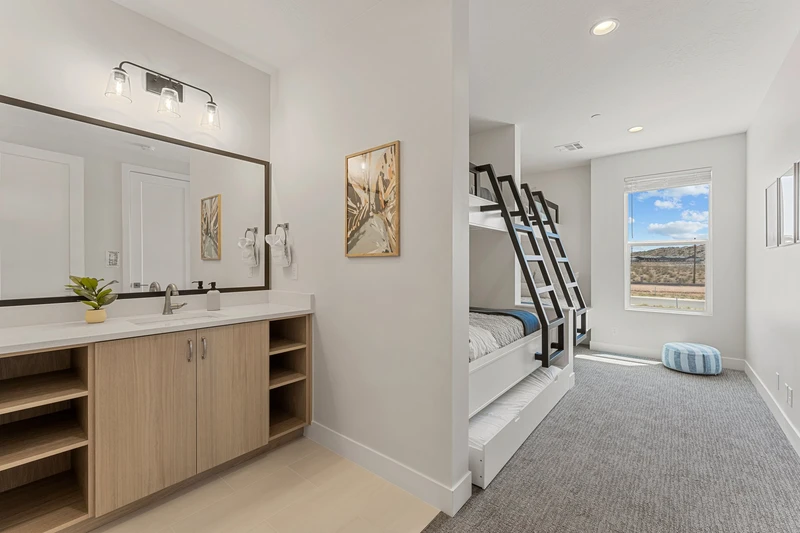 2 Twin/Double Bunks + Twin Trundle