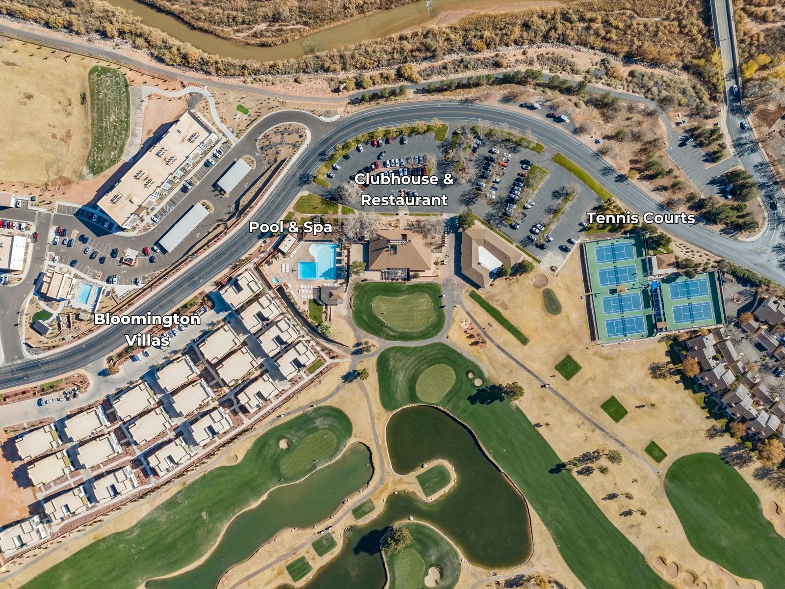 Aerial View of Bloomington Country Club