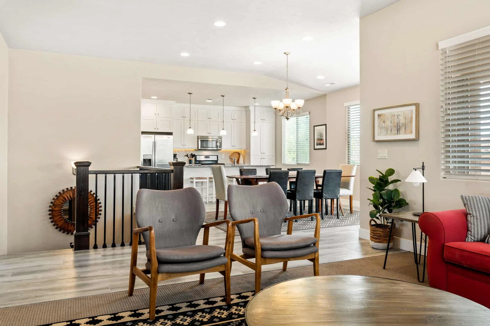 Unit 2 Living and Kitchen Rooms
