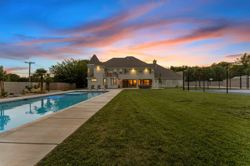 Back Exterior at Dusk