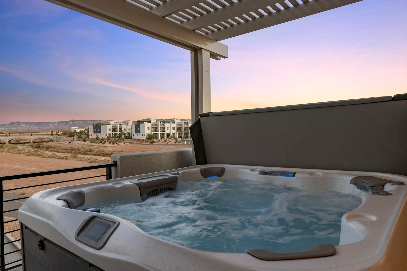 Private Hot Tub at Sunset