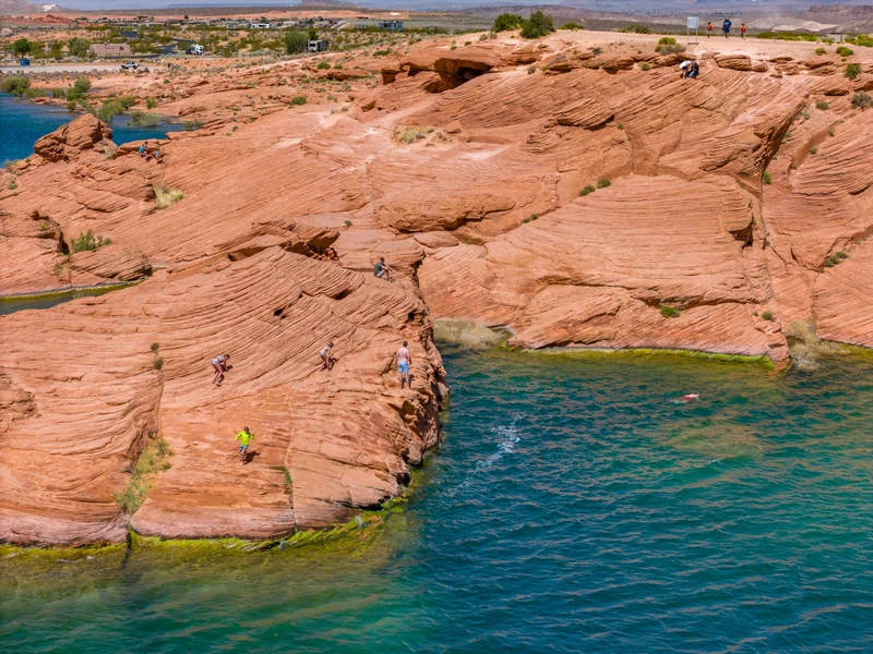 Boating + Cliff Jumping at Sand Hollow Reservoir
