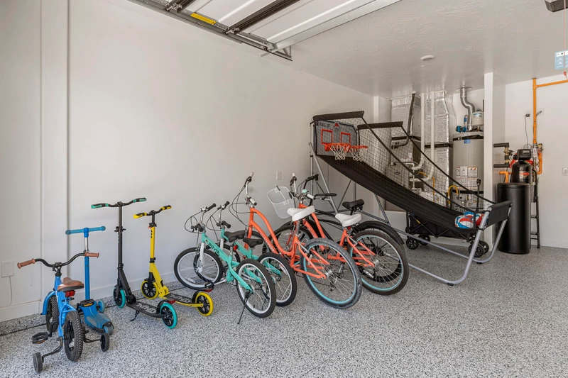 Garage + Bikes and Scooters, Basketball Shoot