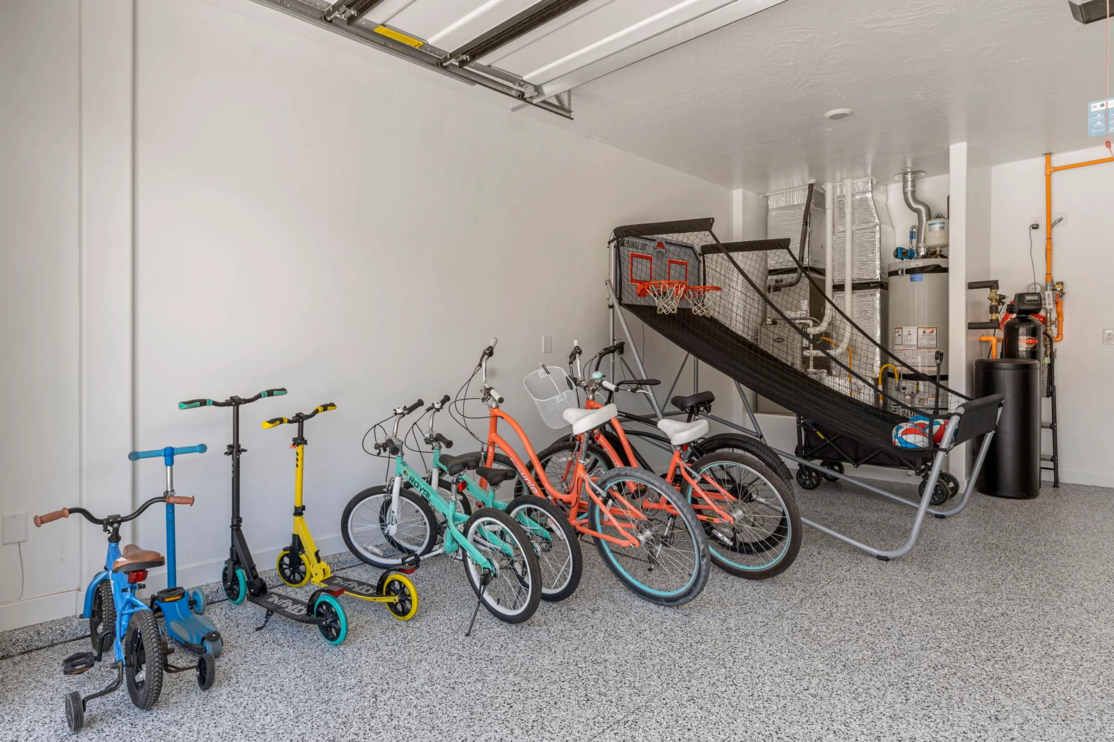 Garage + Bikes and Scooters, Basketball Shoot