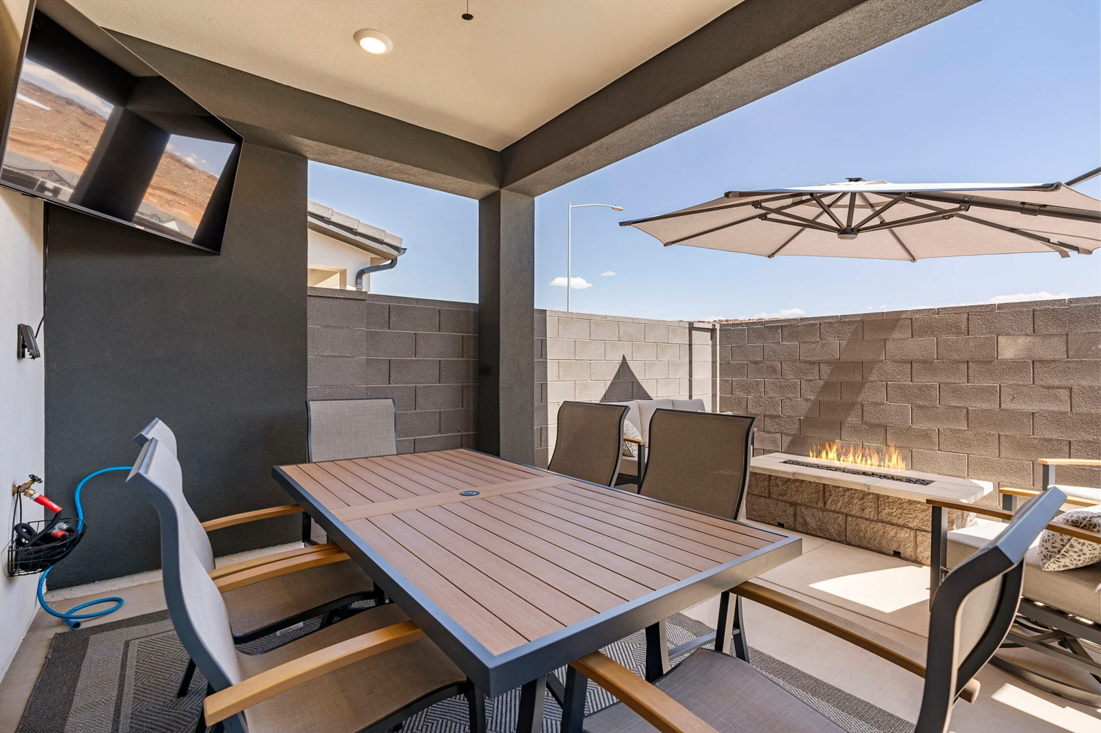Outdoor Seating + Fire Table