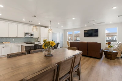 Fully Equipped Kitchen + Dining Table