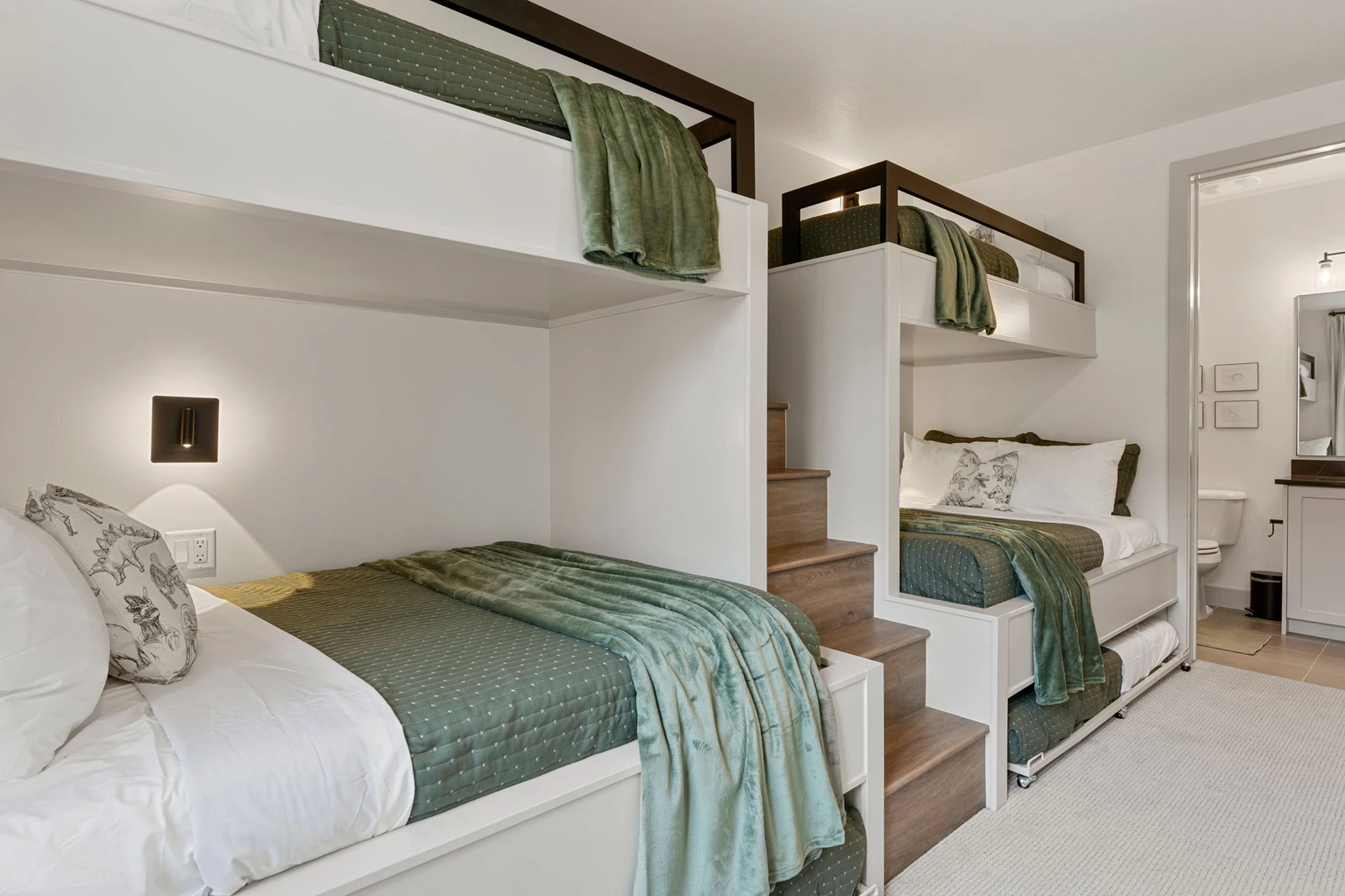 2 Twin/Double Bunks + 2 Twin Trundles