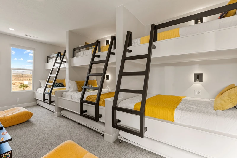 3 Twin/Double Bunks + 3 Twin Trundles